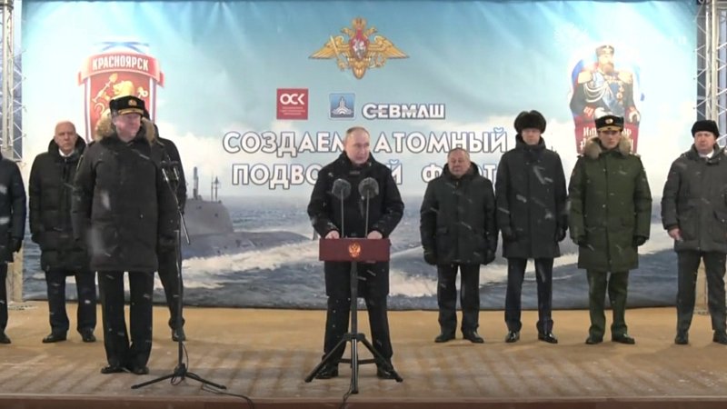 Церемония ввода в строй АПЛ "Император Александр III" и "Красноярск", 11-12-2023